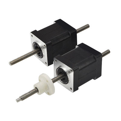 Buy 35LHS Series Double Shaft 300N Force 2Phase Nema14 No Captive & External Nut Hybrid linear Stepper Motors Acuators online manufacture
